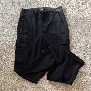 Paige black christy denim drawstring pants. Size 26. Never worn